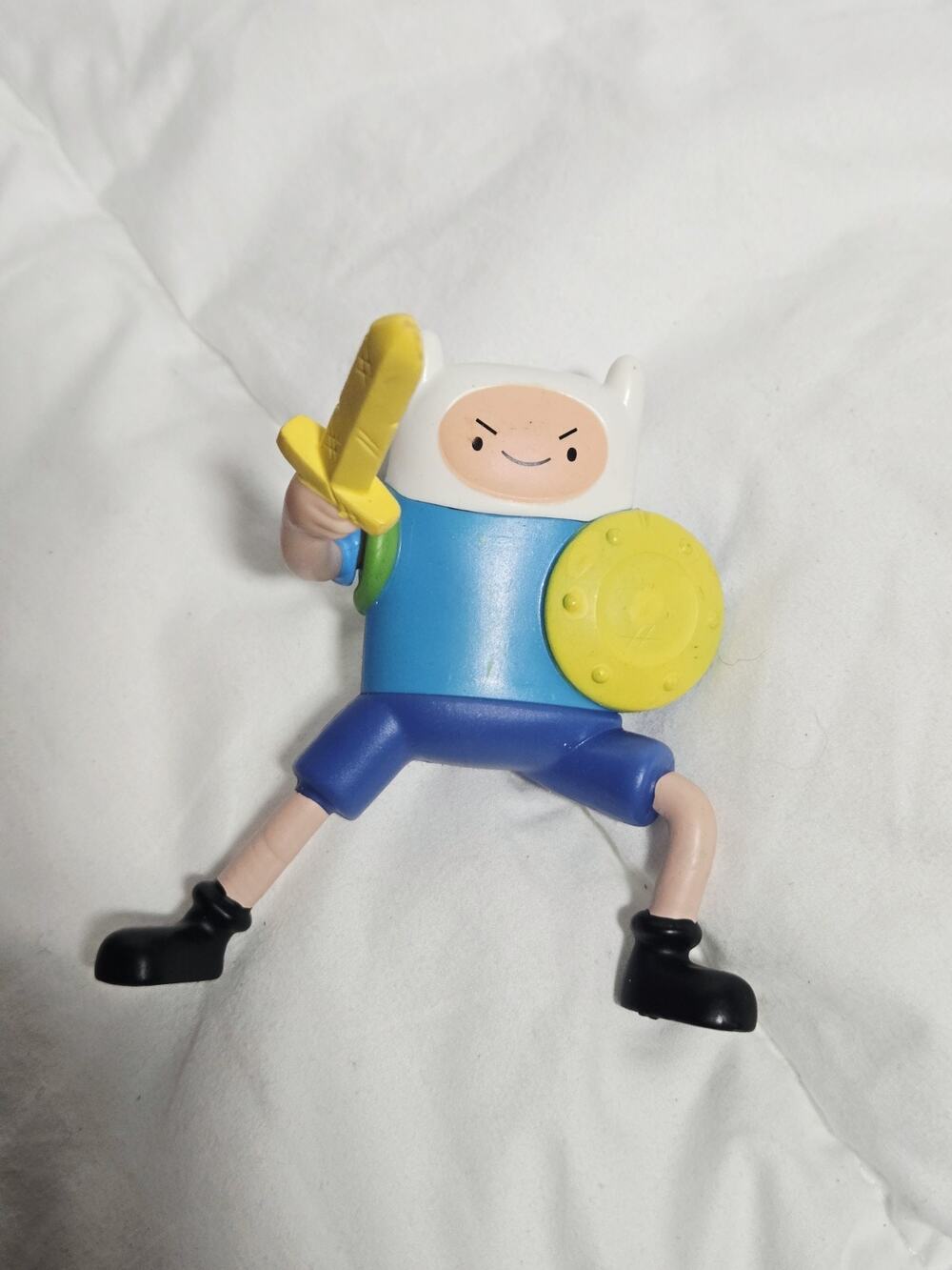 Adventure Time "Sword Swinging Finn" McDonalds 2014 Toy 4” Tall Cake Topper Mini